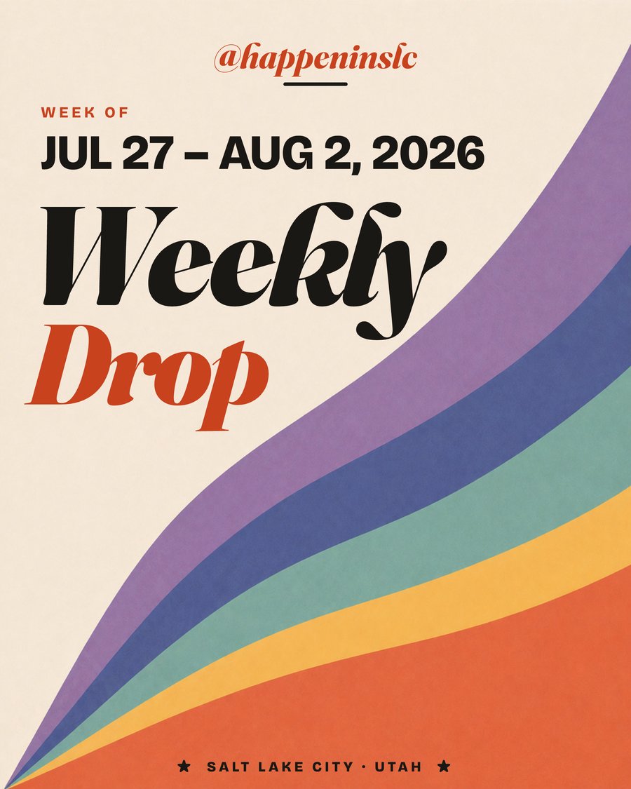 HappeninSLC weekly drop carousel cover