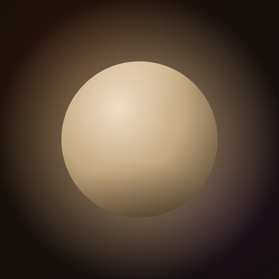 There app icon: a warm glowing orb on a dark field